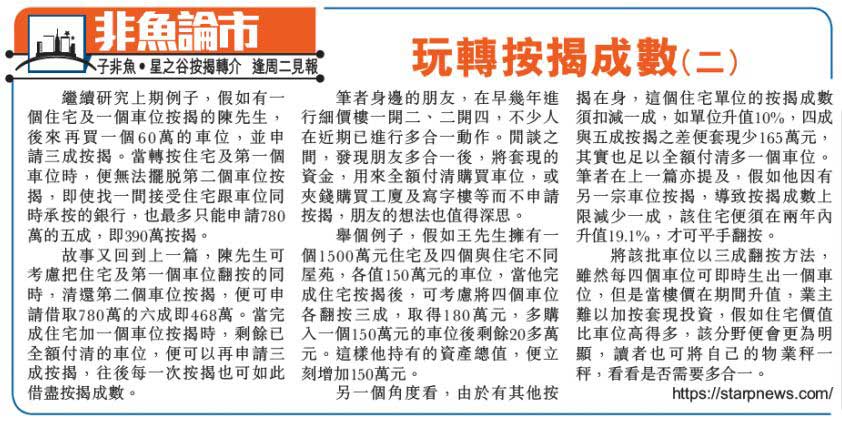 玩轉按揭成數二