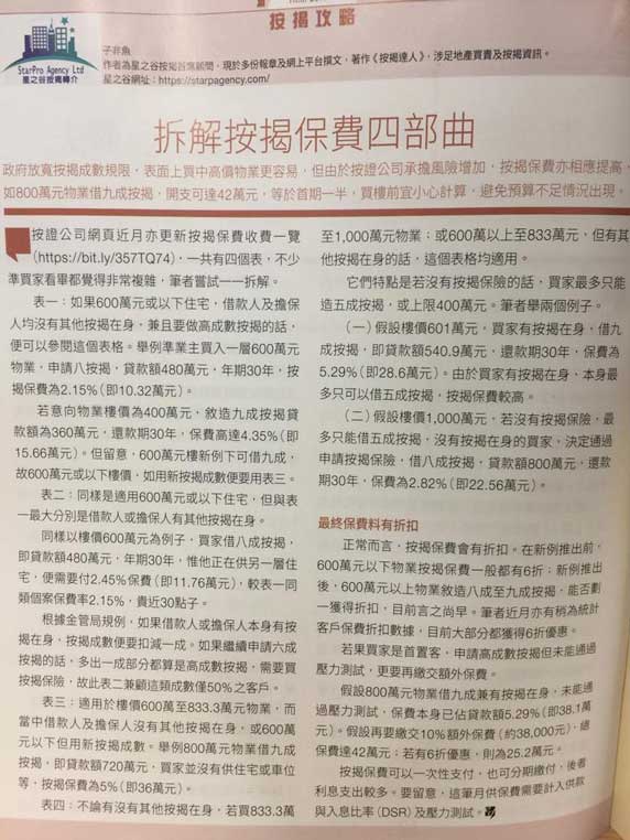 按揭保費