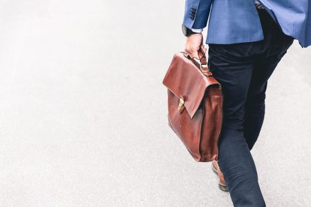 Man carry suitcase